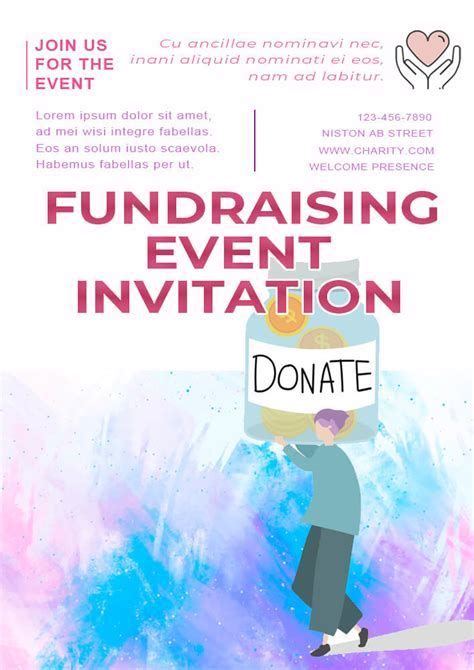wording for fundraising event|3 fundraising event invite templates to get more .